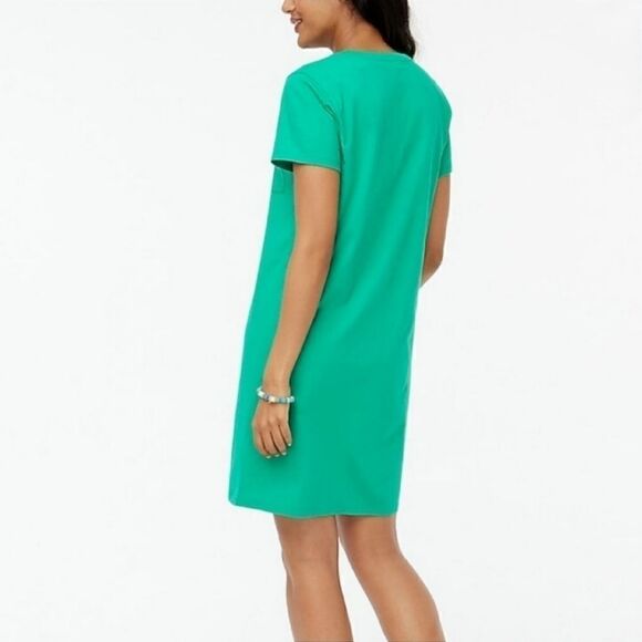 J. Crew Women's Green Short Sleeve T-Shirt Dress Size Small - Picture 3 of 8